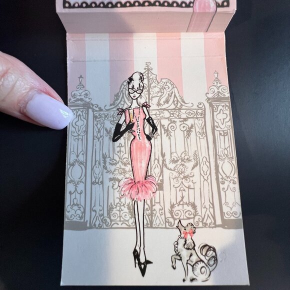 Brighton‎ Magnetic Notepad and EMPTY Heart Shaped Tin Black/White Damask … - Picture 9 of 9